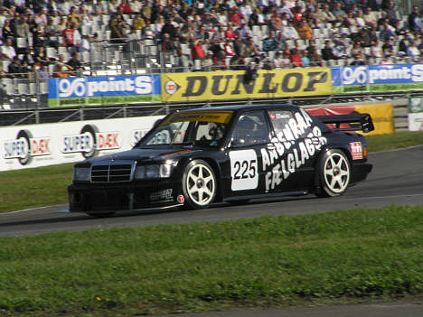 Klaus Ellmies viste igen storform i den gamle fuldblodsracer af en DTM-bil.